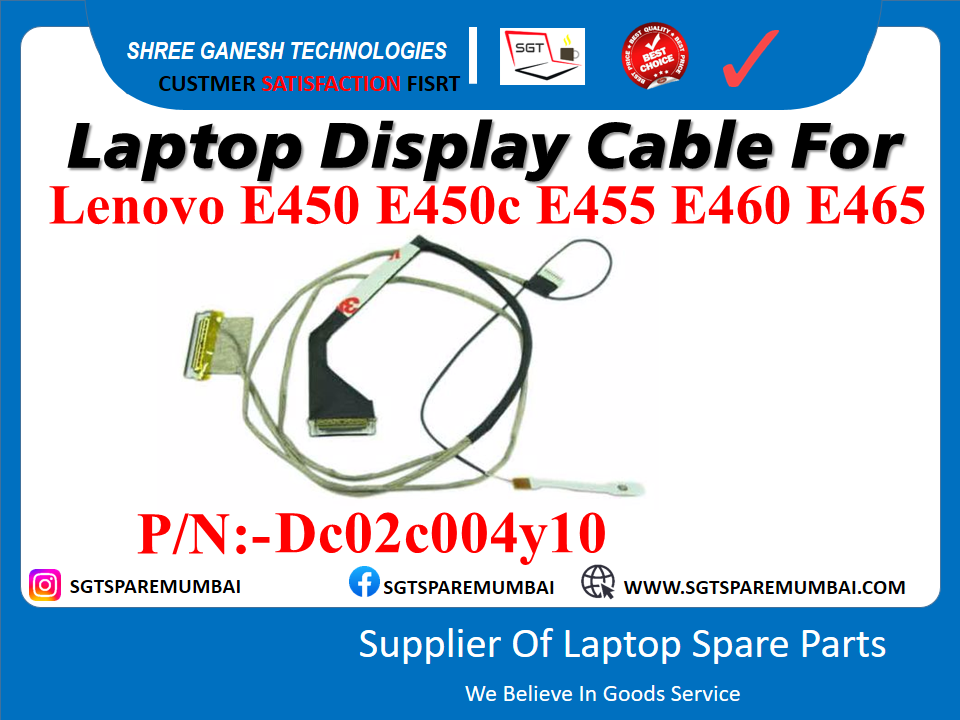 Laptop Display Cable For Lenovo E450 E450c E455 E460 E465 P/N:-De02c004y10