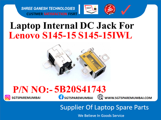 Laptop Internal DC Jack For Lenovo S145-15 S145-15IWL P/N NO:- 5B20541743