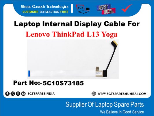 Laptop Internal Display Cable For Lenovo ThinkPad L13 Yoga Part No:- 5C10573185