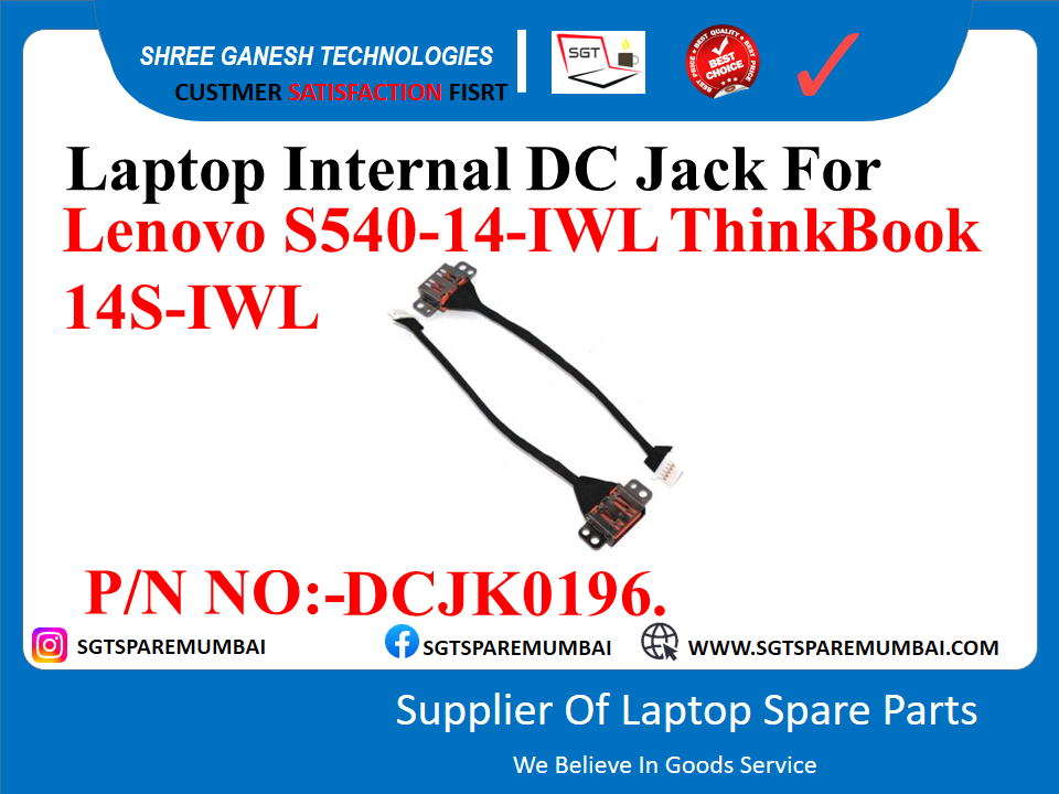 Laptop Internal DC Jack For Lenovo S540-14-IWL ThinkBook 14S-IWL P/N NO:-DCJK0196.