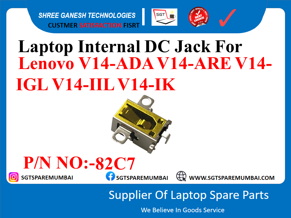 Laptop Internal DC Jack For Lenovo V14-ADA V14-ARE V14- IGL V14-IIL V14-IK P/N NO:-82C7