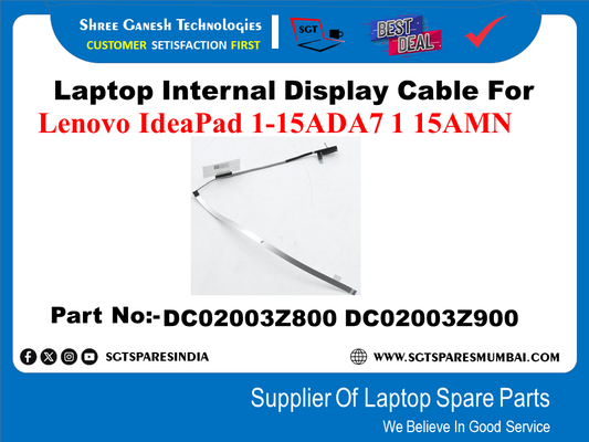 Laptop Internal Display Cable For Lenovo IdeaPad 1-15ADA7 1 15AMN Part No:-DC02003Z800 DC02003Z900