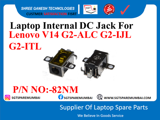 Laptop Internal DC Jack For Lenovo V14 G2-ALC G2-IJL G2-ITL PIN NO:-82NM