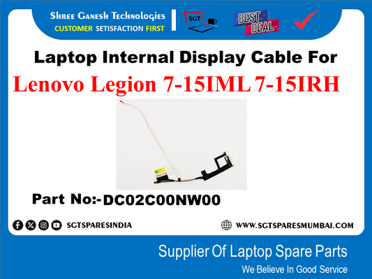 Laptop Internal Display Cable For Lenovo Legion 7-151ML 7-15IRH Part No:- DC02C00NW00