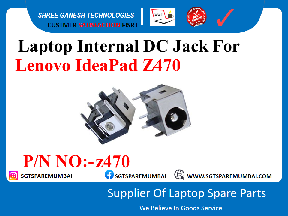 Laptop Internal DC Jack For Lenovo IdeaPad Z470 P/N NO:-7470