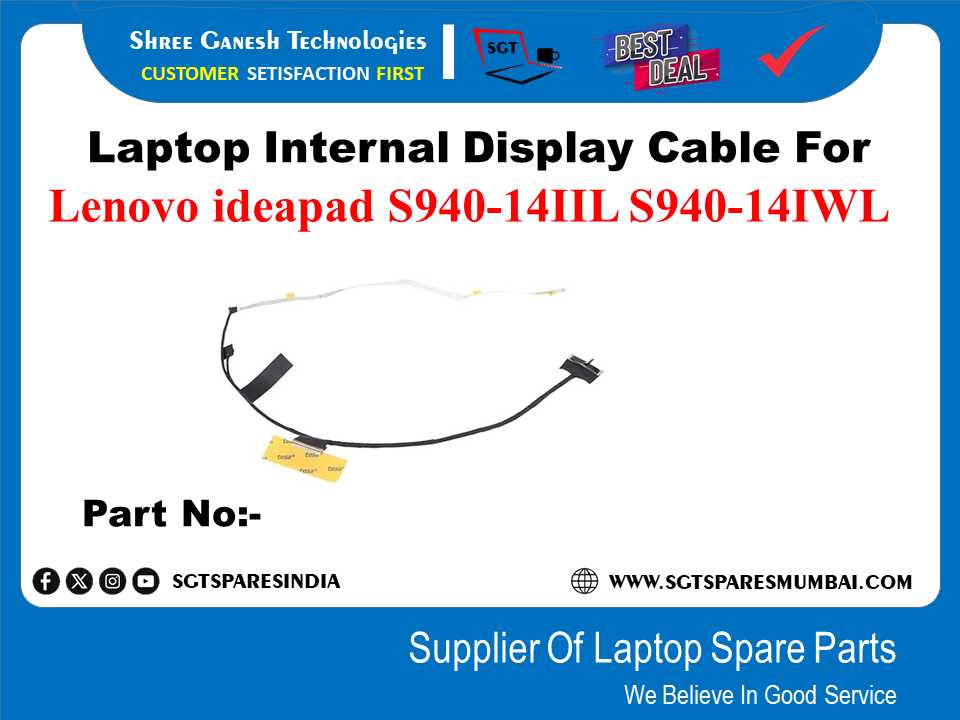 Laptop Internal Display Cable For Lenovo ideapad S940-14IIL S940-141WL