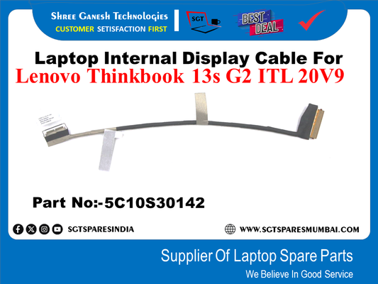 Laptop Internal Display Cable For Lenovo Thinkbook 13s G2 ITL 20V9 Part No:-5C10S30142