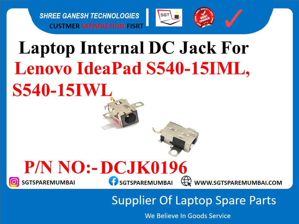 Laptop Internal DC Jack For Lenovo IdeaPad S540-15IML, S540-151WL P/N NO: - DCJK0196