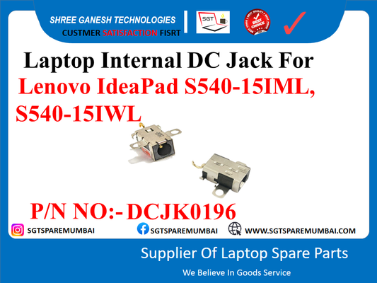 Laptop Internal DC Jack For Lenovo IdeaPad S540-15IML, S540-151WL P/N NO: - DCJK0196