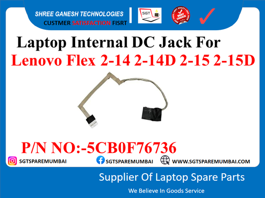 Laptop Internal DC Jack For Lenovo Flex 2-14 2-14D 2-15 2-15D P/N NO:-5CB0F76736