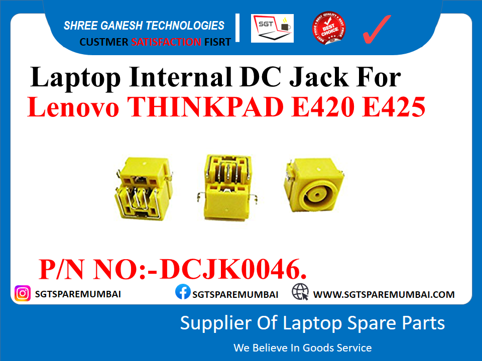 Laptop Internal DC Jack For Lenovo THINKPAD E420 E425 P/N NO:-DCJK0046.