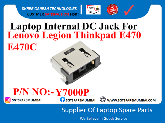 Laptop Internal DC Jack For Lenovo Legion Thinkpad E470 E470C P/N NO: - Y7000P