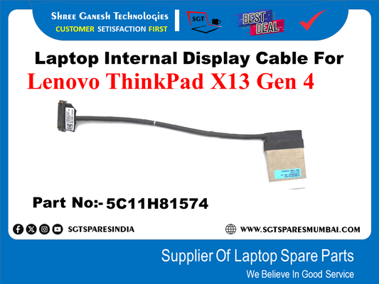 Laptop Internal Display Cable For Lenovo ThinkPad X13 Gen 4 Part No:-5C11H81574