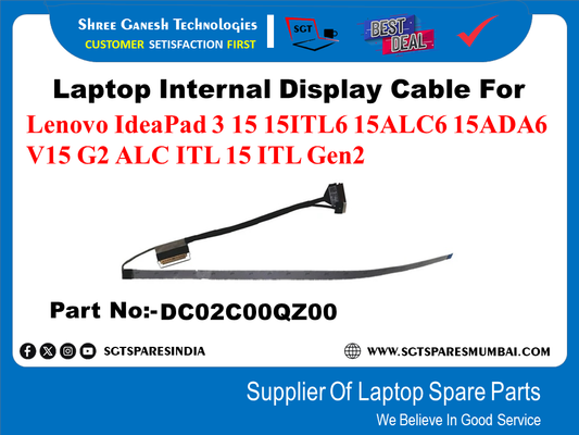 Laptop Internal Display Cable For Lenovo IdeaPad 3 15 15ITL6 15ALC6 15ADA6 V15 G2 ALC ITL 15 ITL Gen2 Part No:-DC02C00Q200