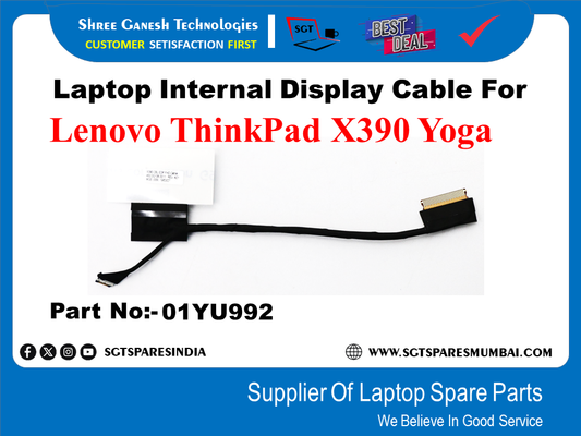 Laptop Internal Display Cable For Lenovo ThinkPad X390 Yoga Part No:-01YU992