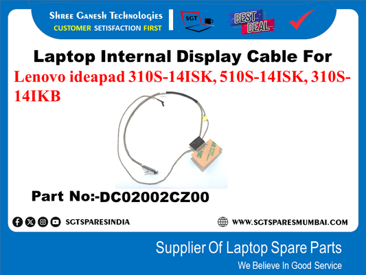 Laptop Internal Display Cable For Lenovo ideapad 310S-14ISK, 510S-14ISK, 310S- 141KB Part No:-DC02002C200