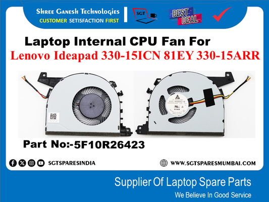 Laptop Internal CPU Fan For Lenovo Ideapad 330-15ICN 81EY 330-15ARR Part No:-5F10R26423