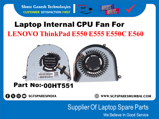 Laptop Internal CPU Fan For LENOVO ThinkPad E550 E555 E550C E560 Part No:-00HT551