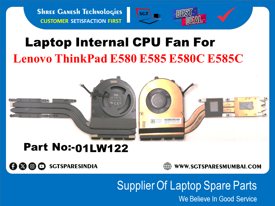 Laptop Internal CPU Fan For Lenovo ThinkPad E580 E585 E580C E585C Part No:-01LW122