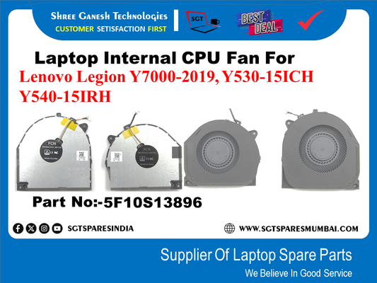 Laptop Internal CPU Fan For Lenovo Legion Y7000-2019, Y530-15ICH Y540-15IRH Part No:-5F10S13896