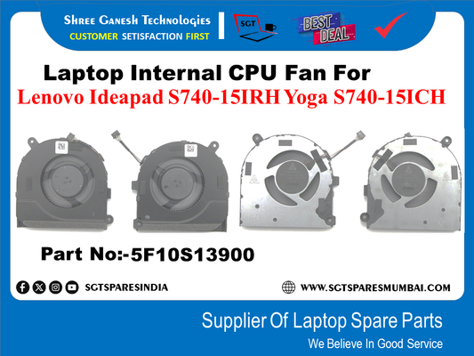 Laptop Internal CPU+GPU Fan For Lenovo Ideapad S740-151RH Yoga S740-151CH Part No:-5F10S13900