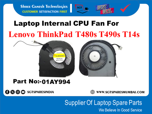 Laptop Internal CPU Fan For Lenovo ThinkPad T480s T490s T14s Part No:-01AY994