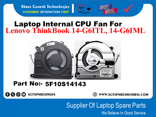 Laptop Internal CPU Fan For Lenovo ThinkBook 14-G6ITL, 14-G6IML Part No:- 5F10S14143