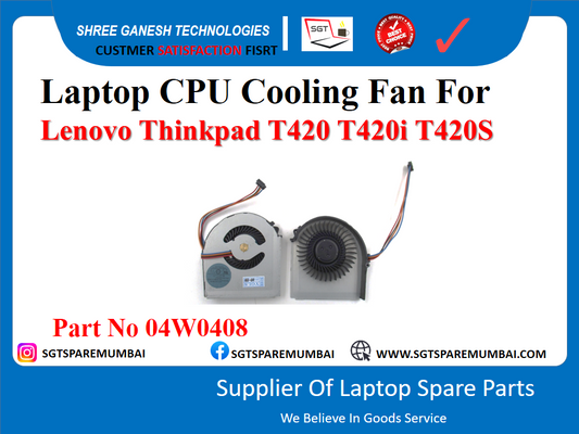 Laptop CPU Cooling Fan For Lenovo Thinkpad T420 T420 T420S Part No 04W0408