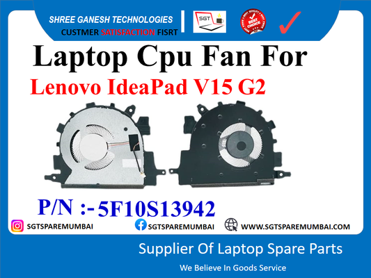 Laptop Cpu Fan For Lenovo IdeaPad V15 G2 P/N :-5F10S13942