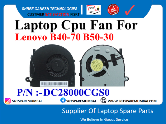 Laptop Cpu Fan For Lenovo B40-70 B50-30 P/N :-DC28000CGS0