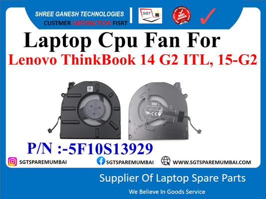 Laptop Cpu Fan For Lenovo ThinkBook 14 G2 ITL, 15-G2 P/N :-5F10S13929