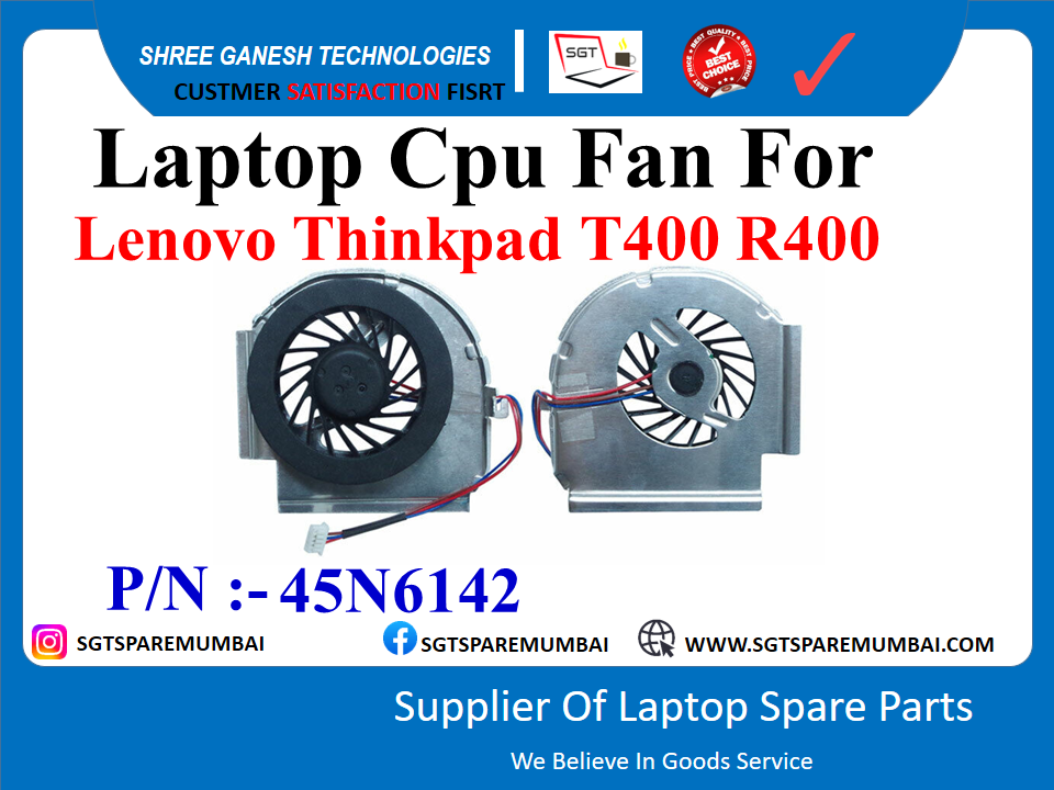 Laptop Cpu Fan For Lenovo Thinkpad T400 R400 P/N :-45N6142