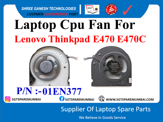 Laptop Cpu Fan For Lenovo Thinkpad E470 E470C P/N :-01EN377