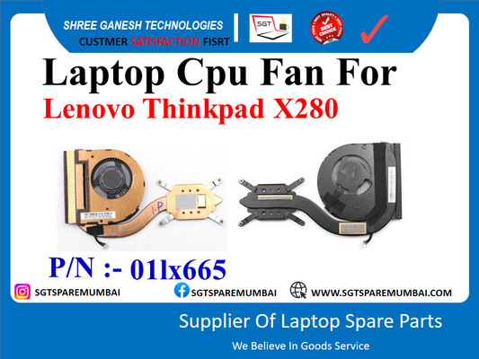 Laptop Cpu Fan For Lenovo Thinkpad X280 P/N :- 011x665