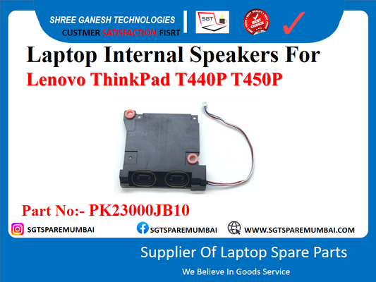 Laptop Internal Speakers For Lenovo ThinkPad T440P T450P Part No:- PK23000JB10