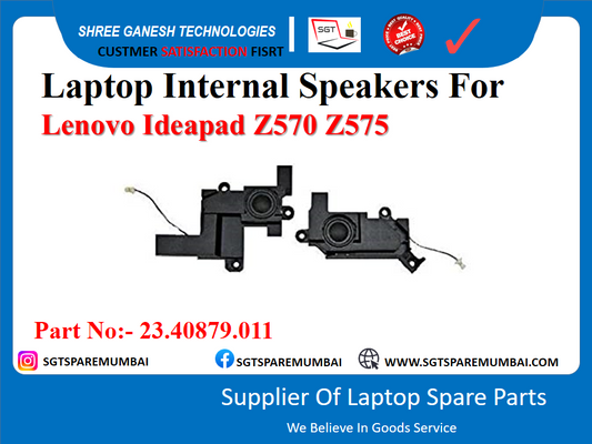 Laptop Internal Speakers For Lenovo Ideapad Z570 Z575 Part No:- 23.40879.011