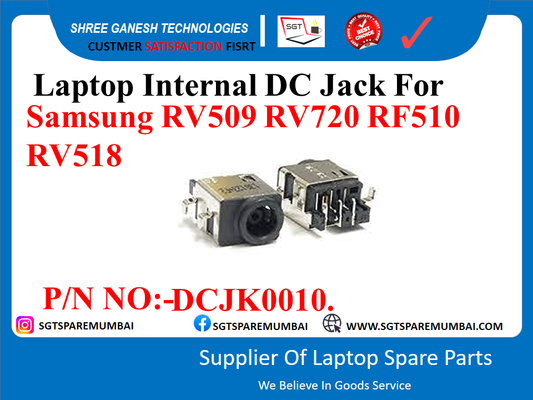 Laptop Internal DC Jack For Samsung RV509 RV720 RF510 RV518 P/N NO:-DCJK0010.