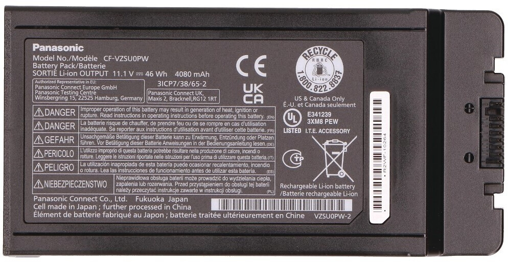 VZSU0PW CF-VZSU0PR CF-VZSU0PK CF-VZSU0LW CF54 CF-54 MK1 MK2 MK3 Series 54 CF-54F0961VM battery compatible, battery