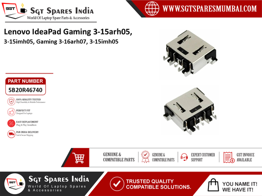 Lenovo IdeaPad Gaming 3-15arh05, 3-15imh05, Gaming 3-16arh07, 3-15imh05 Laptop DC Power Jack Charging Port Replacement