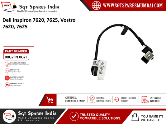 Dell Inspiron 7620,  7625, Vostro 7620, 7625 Laptop DC Power Jack Charging Port Replacement