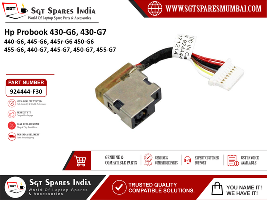 Hp Probook 430-G6, 430-G7 440-G6, 445-G6, 445r-G6 450-G6455-G6, 440-G7, 445-G7, 450-G7, 455-G7 Laptop DC Power Jack Charging Port Replacement