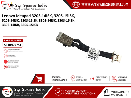 Lenovo Ideapad 320S-14ISK 320S-15ISK, 520S-14ISK, 520S-15ISK, 330S-14ISK, 330S-15ISK, 330S-14IKB, 330S-15IKB Laptop DC Power Jack Charging Port Replacement