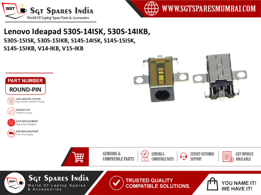Lenovo Ideapad 530S-14ISK 530S-14IKB, 530S-15ISK, 530S-15IKB, S145-14ISK, S145-15ISK, S145-15IKB, V14-IKB, V15-IKB Laptop DC Power Jack Charging Port Replacement