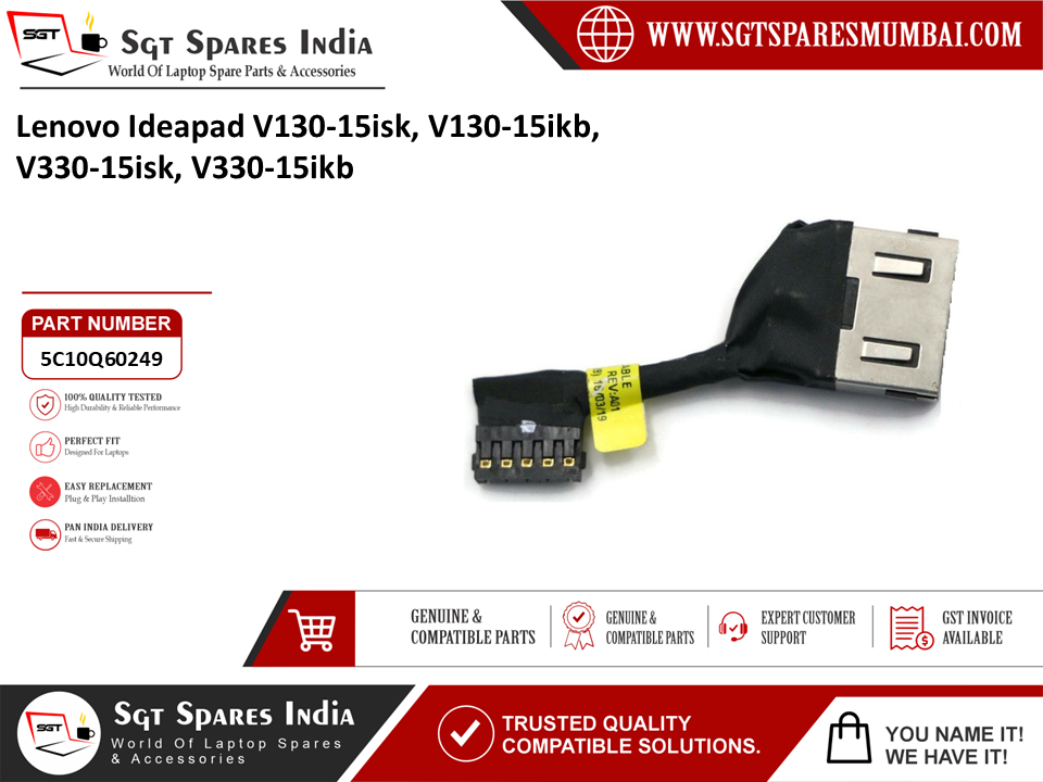 Lenovo Ideapad V130-15isk V130-15ikb, V330-15isk, V330-15ikb Laptop DC Power Jack Charging Port Replacement