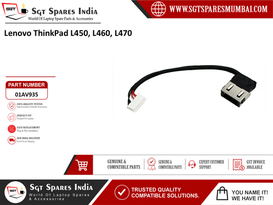 Lenovo ThinkPad L450,  L460, L470 Laptop DC Power Jack Charging Port Replacement