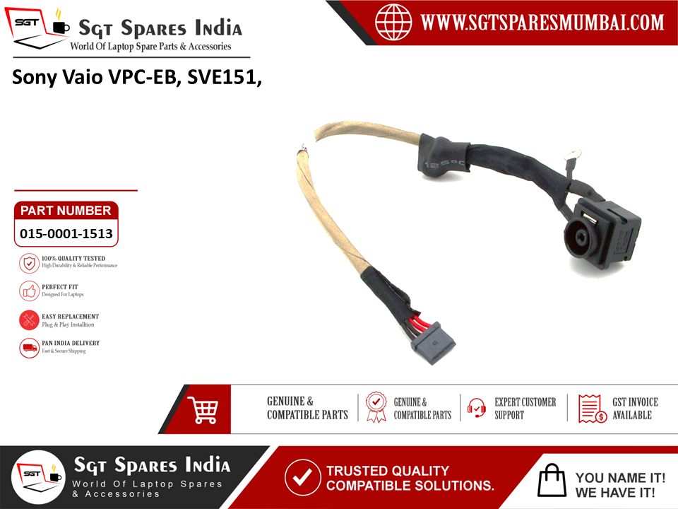 Sony Vaio VPC-EB SVE151 Laptop DC Power Jack Charging Port Replacement