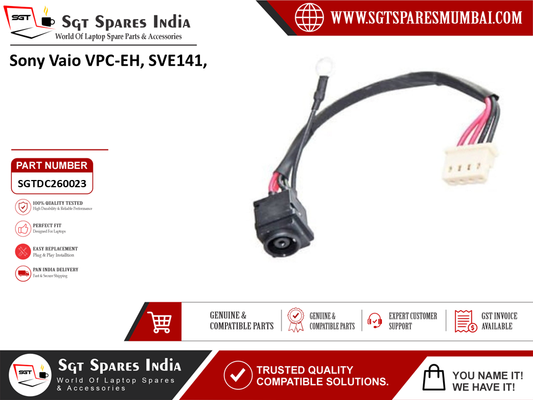 Sony Vaio VPC-EH SVE141 Laptop DC Power Jack Charging Port Replacement