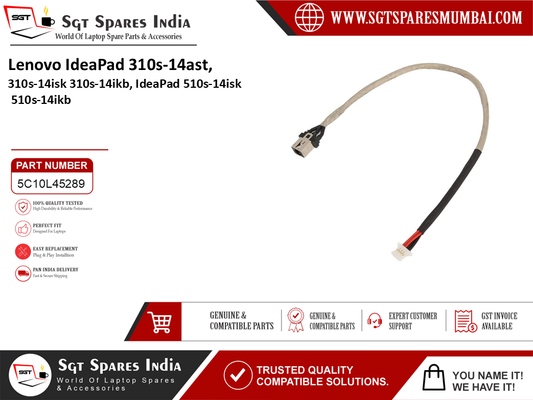 Lenovo IdeaPad 310s-14ast, 310s-14isk 310s-14ikb, IdeaPad 510s-14isk 510s-14ikb Laptop DC Power Jack Charging Port Replacement