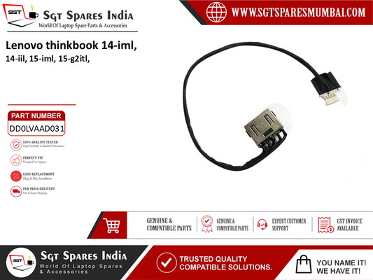 Lenovo thinkbook 14-iml, 14-iil, 15-iml, 15-g2itl, Laptop DC Power Jack Charging Port Replacement