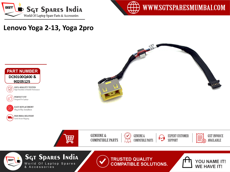 Lenovo Yoga 2-13,  Yoga 2pro Laptop DC Power Jack Charging Port Replacement